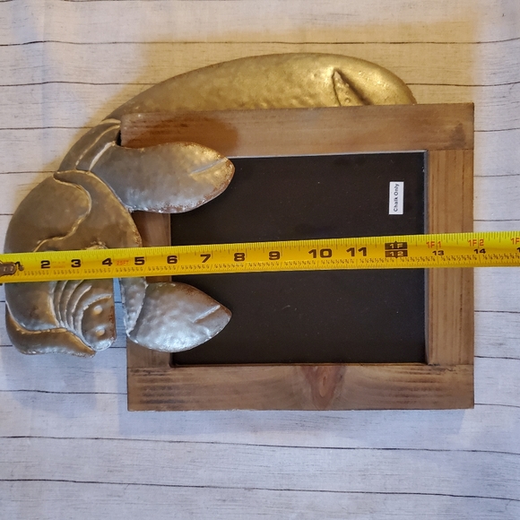 Rustic Farmhouse Decor Pig Chalkboard & Succulant - Picture 4 of 7